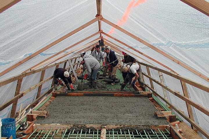 Устройство тепляка