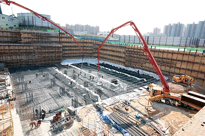 Монолитная фундаментная плита