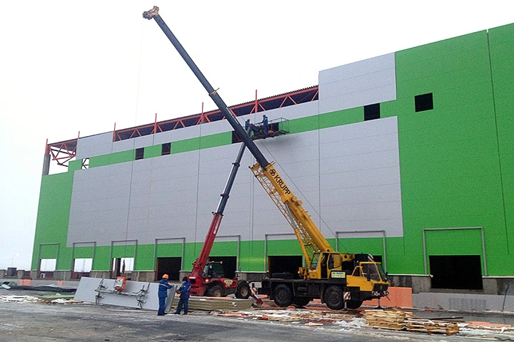 Монтаж сэндвич-панелей