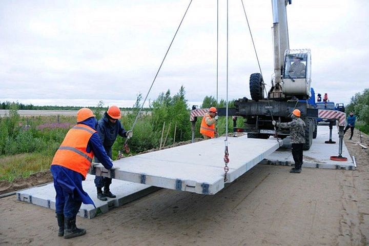 Устройство временной дороги